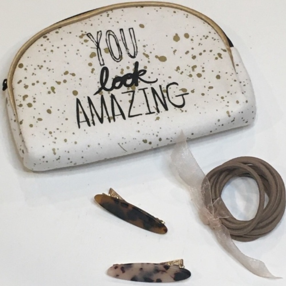 “You Look Amazing” Make up Bag & Hair Accessories Bundle